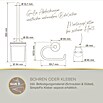 Lenz WC-Kombi-Bürstengarnitur Juna (4 -tlg., Schwarz) | BAUHAUS