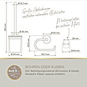 Lenz WC-Kombi-Bürstengarnitur Sivo (4 -tlg., Schwarz) | BAUHAUS