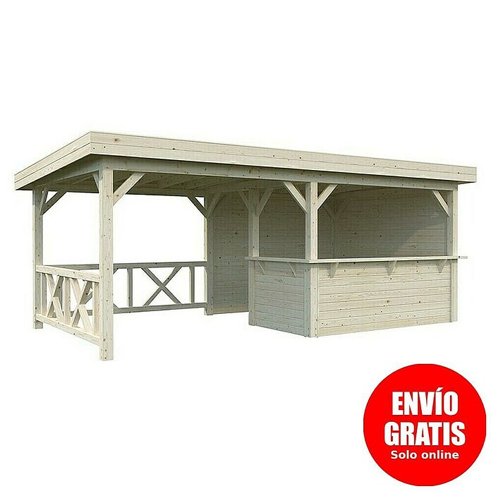 Palmako Pérgola Lenna Set 310 (L x An: 628 x 340 cm, Madera, Natural) | BAUHAUS