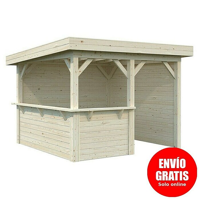 Palmako Pérgola Lenna Set 303 (L x An: 340 x 340 cm, Madera, Natural) | BAUHAUS