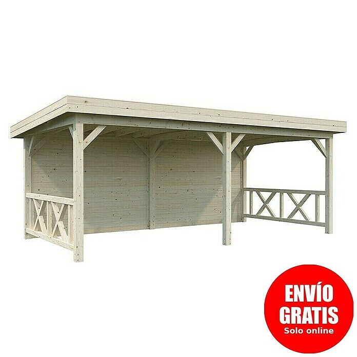 Palmako Pérgola Lenna Set 308 (L x An: 628 x 340 cm, Madera, Natural) | BAUHAUS