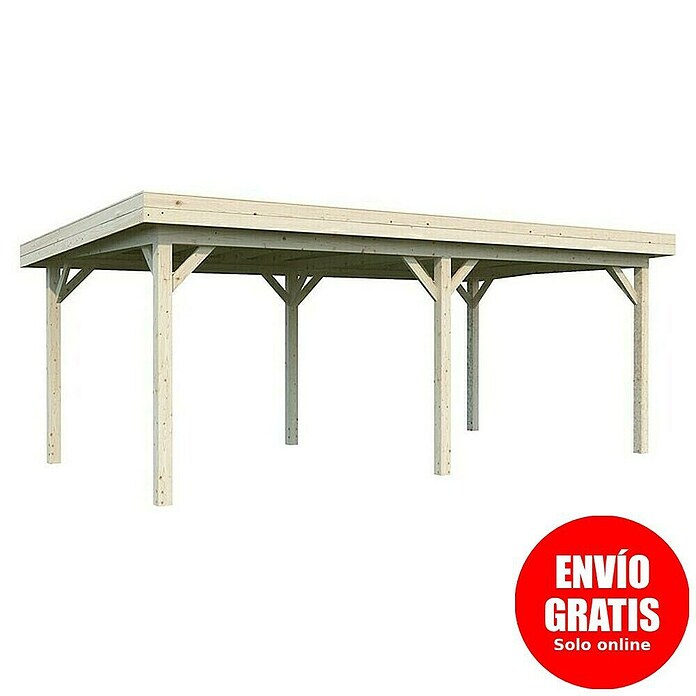 Palmako Pérgola Lenna Set L (L x An: 628 x 340 cm, Madera, Natural) | BAUHAUS