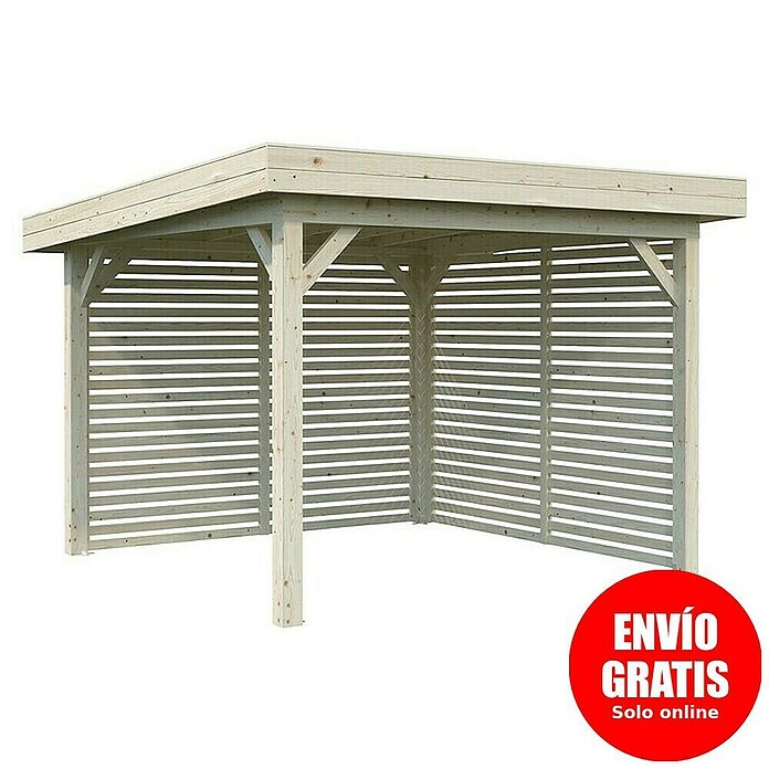 Palmako Pérgola Lenna Set 302 (L x An: 340 x 340 cm, Madera, Natural) | BAUHAUS
