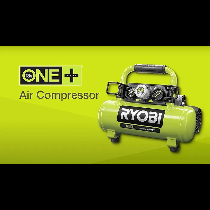 Ryobi ONE+ Akku-Kompressor PRO - 18 V, 3,8 l, 8,3 bar, Ohne Akku - Ryobi ONE+ 18V Cordless Air Compressor Introduction [R18AC]