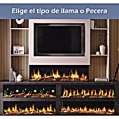 Focalpoint Chimenea eléctrica Ennolux LCD 59 (1.400 W, Gris/Negro, L x An x Al: 21,95 x 152,5 x 53 cm) | BAUHAUS