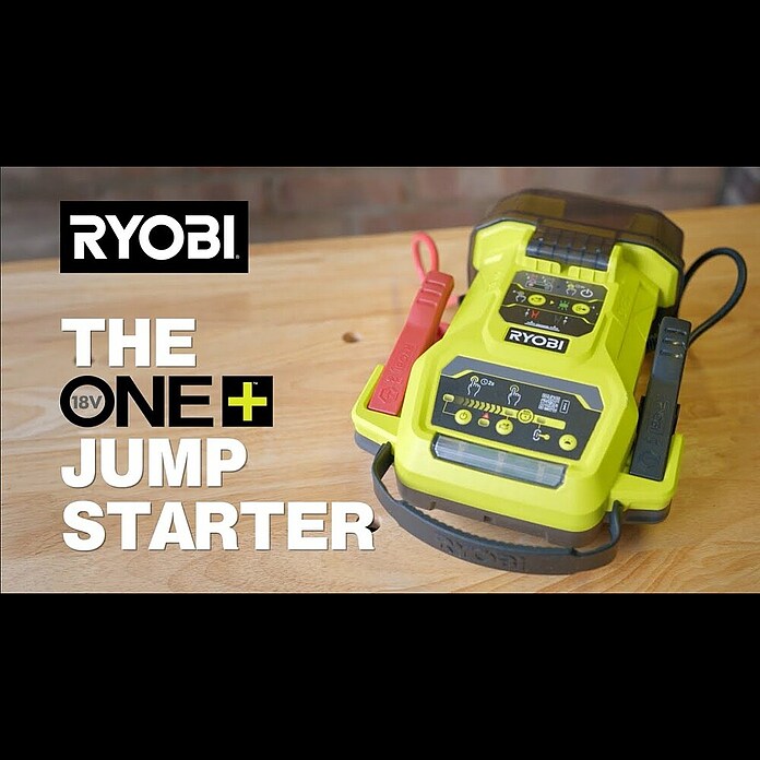 Ryobi ONE+ Arrancador RJSC18‑0 (Sin batería, Corriente de carga: 30 A) | BAUHAUS