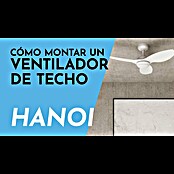 Arte confort Ventilador de techo Hanoi (Blanco, 104 cm, 16 W, Blanco cálido) | BAUHAUS