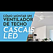 Arte confort Ventilador de techo Cascais (Plata, 132 cm, 30 W, Blanco cálido) | BAUHAUS