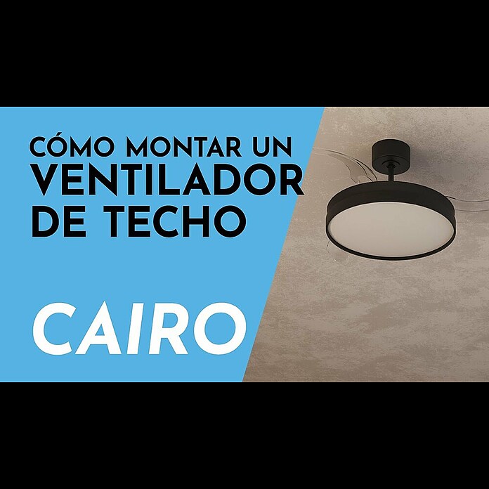 Arte confort Ventilador de techo Cairo (Blanco, 112 cm, 35,8 W, Blanco cálido) | BAUHAUS