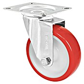 Wagner System Transportgeräte-Lenkrolle RO 6800 (Durchmesser Rollen: 100 mm, Traglast: 75 kg, Rollenlager, Mit Platte) | BAUHAUS