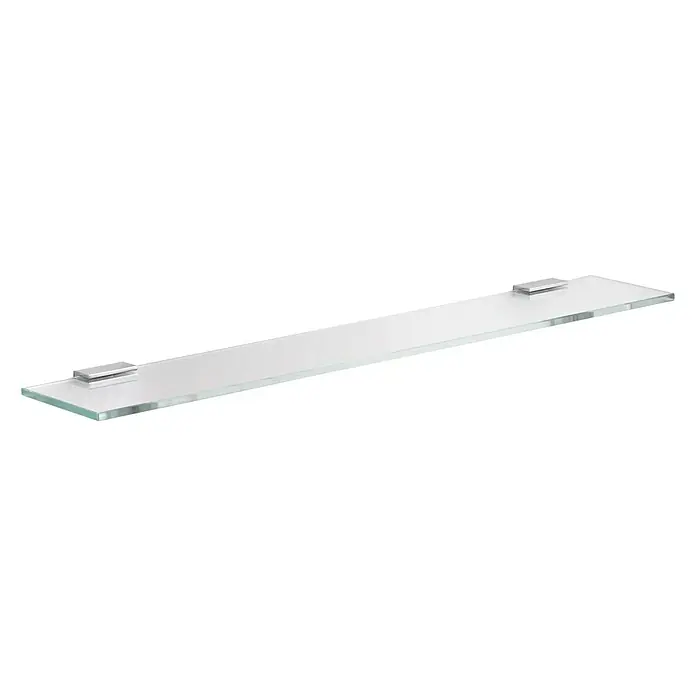 Keuco Edition 11 Glasablage - Breite: 70 cm, Transparent, Glänzend - Klares Glasregal mit Chromhalterungen. Dieses elegante Regal bietet eine stilvolle Ablagefläche und fügt sich nahtlos in moderne Badezimmer ein.