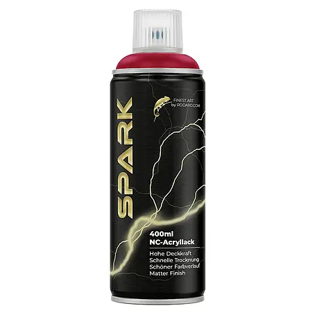 Spark  Farbspray Sprühfarbe 400ml Matte Farbe Kirschrot