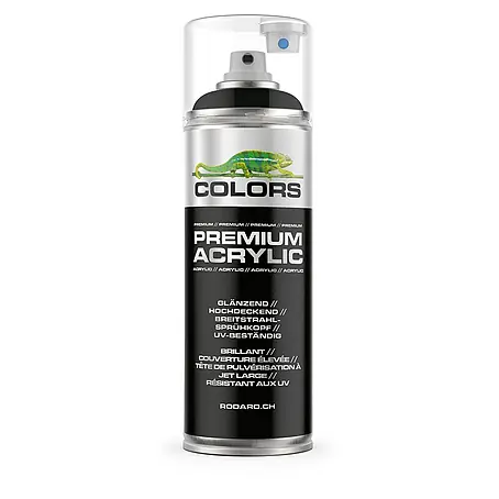 Colors  Farbspray Premium Acrylic Sprühfarbe 400ml RAL 9005 Tiefschwarz Glanz