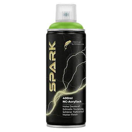 Spark  Farbspray Sprühfarbe 400ml Matte Farbe Kiwigrün