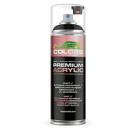 Colors  Farbspray Premium Acrylic Sprühfarbe 400ml RAL 9005 Schwarz Matt