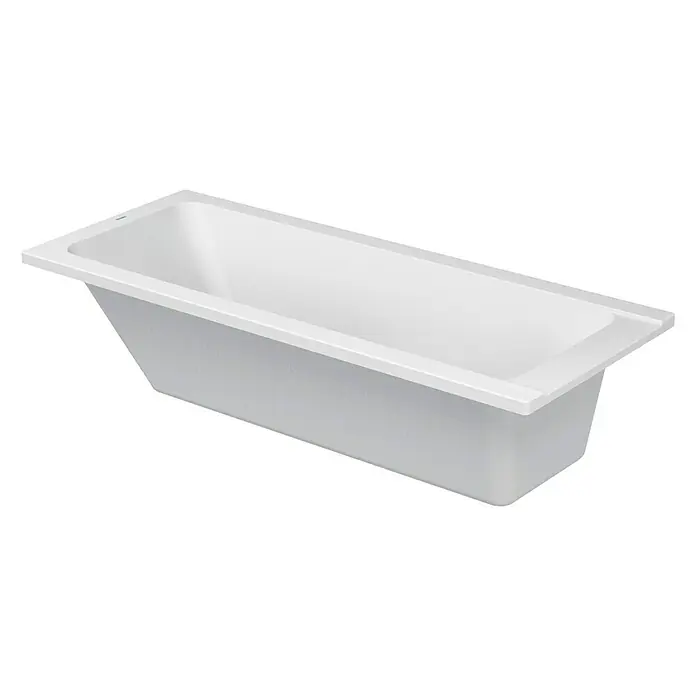 Duravit D-Code Badewanne - 170 x 70 cm, Sanitäracryl, Weiß - Ein schlichtes, weißes Badezimmer Badewanne mit einer geraden Form und einem klassischen Design, das Eleganz und Funktionalität vereint.