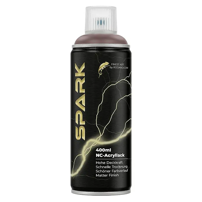 Spark Farbspray Sprühfarbe 400ml Matte Farbe Terrakotta Grau - Terrakotta Grau, Sprühdose - Dose Spark NC-Acryllack 400ml. Das Produkt zeichnet sich durch hohe Deckkraft, schnelle Trocknung, schönen Farbverlauf und ein mattes Finish aus.