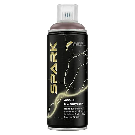 Spark  Farbspray Sprühfarbe 400ml Matte Farbe Terrakotta Grau