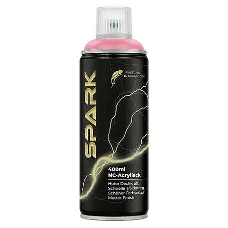 Spark  Farbspray Sprühfarbe 400ml Matte Farbe Zartrosa