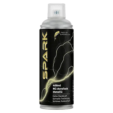 Spark  Farbspray Sprühfarbe 400ml Matte Farbe Bronze Silber