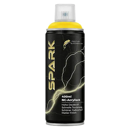 Spark  Farbspray Sprühfarbe 400ml Matte Farbe Blitzgelb