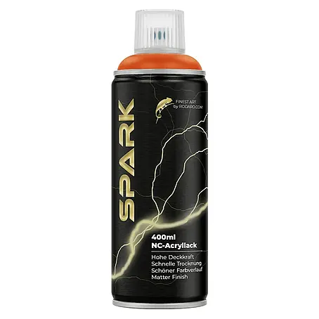 Spark  Farbspray Sprühfarbe 400ml Matte Farbe Orange