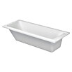 Duravit D-Code Badewanne (170 x 70 cm, Ablauf: Fußende, Sanitäracryl, Weiß)