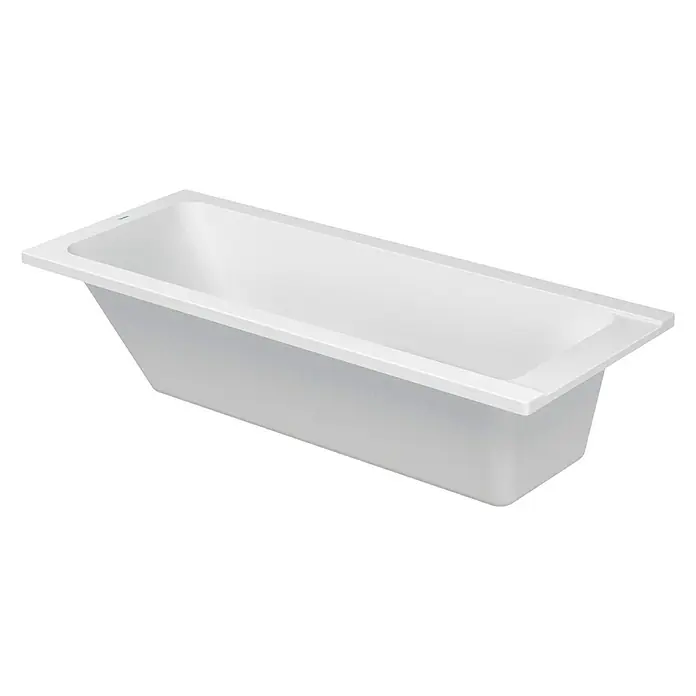 Duravit D-Code Badewanne - 170 x 70 cm, Sanitäracryl, Weiß, Position Ablauföffnung: Fußende - Weisse rechteckige Badewanne mit klaren Linien und modernem Design für ein entspannendes Badeerlebnis in Ihrem Badezimmer.