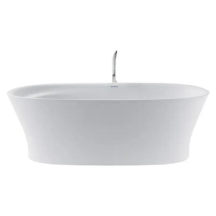 Duravit Cape Cod Freistehende Badewanne - L x B: 185,5 x 88,5 cm, Mineralguss, Weiß - Freistehende Badewanne aus Sanitärkeramik mit Armatur. Diese elegante Badewanne ist ideal für ein luxuriöses Badezimmer.
