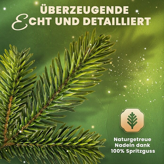ArtiTree Weihnachtsgirlande Spritzguss LED (Ø x L: 30 cm x 5 m, Kunststoff, Warmweiß) | BAUHAUS