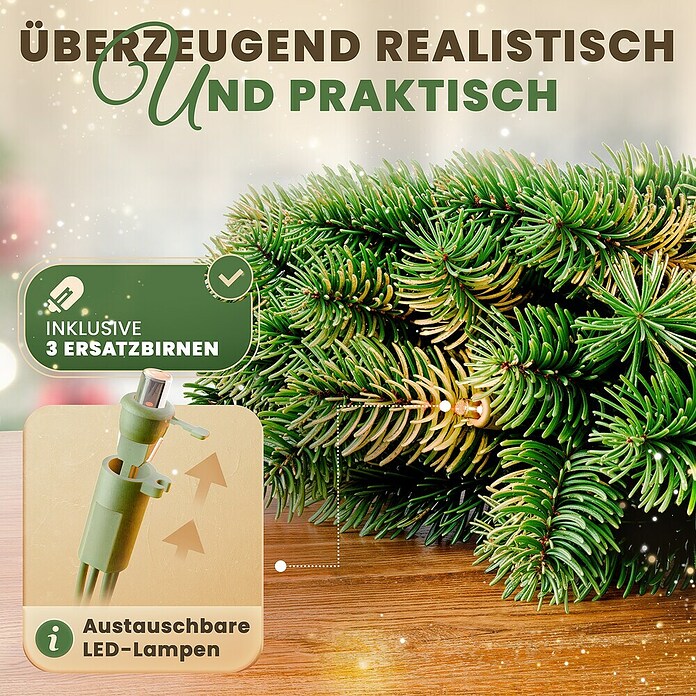 ArtiTree Adventskranz Spritzguss LED (Durchmesser: 60 cm) | BAUHAUS