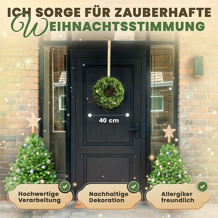 ArtiTree Adventskranz Spritzguss (Durchmesser: 40 cm) | BAUHAUS