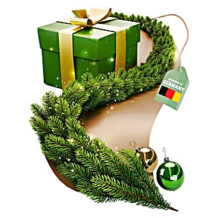 ArtiTree Weihnachtsgirlande Spritzguss (Ø x L: 30 cm x 2,7 m, Kunststoff)