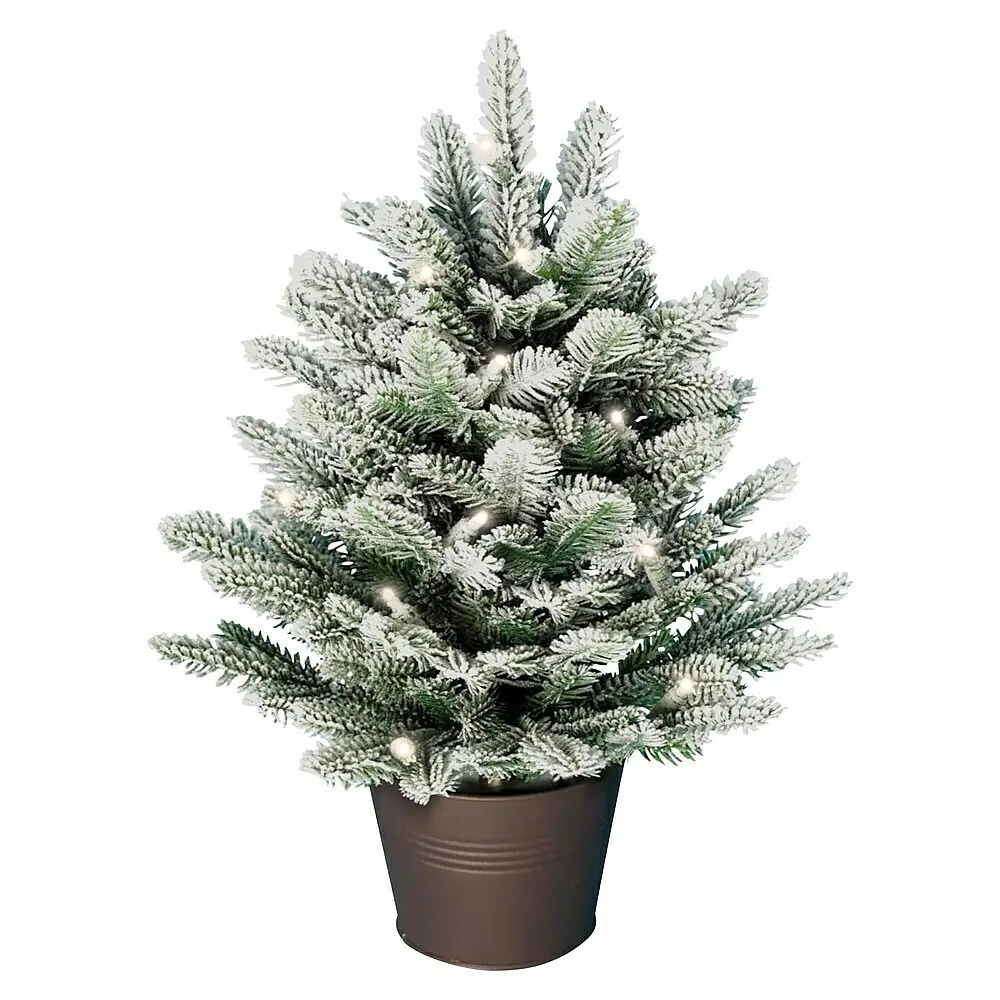 ArtiTree Knstlicher Weihnachtsbaum im Topf LED und Schnee - Hhe: 60 cm,  Grn, LED-Beleuchtung online kaufen bei BAUHAUS