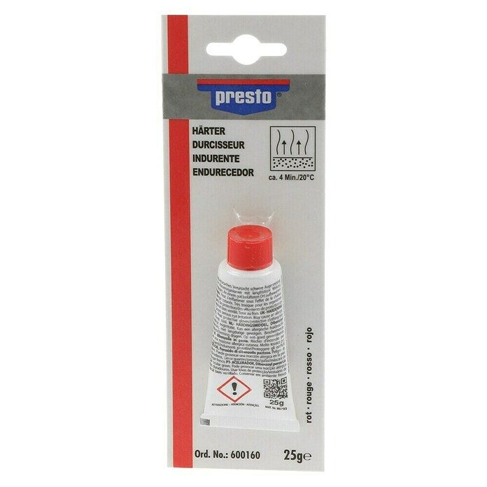 Presto Tubo de endurecedor (25 g, Específico para: Todos los tipos de masilla de poliéster)