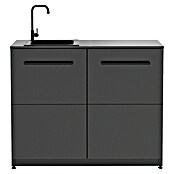 Cozze Elements Modul za letno kuhinjo s koritom  (Črna, Š x G x V: 110 x 60 x 88,5 cm, Jeklo) | 8336 - Grillküchen | ICGA - Grillgeräte | ICG - Grillgeräte / Grillzubehör | IC - Freizeit im Garten | I - Stadtgarten | BAUHAUS