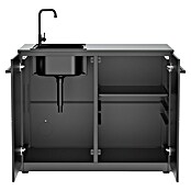 Cozze Elements Modul za letno kuhinjo s koritom  (Črna, Š x G x V: 110 x 60 x 88,5 cm, Jeklo) | 8336 - Grillküchen | ICGA - Grillgeräte | ICG - Grillgeräte / Grillzubehör | IC - Freizeit im Garten | I - Stadtgarten | BAUHAUS