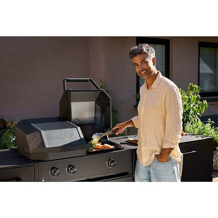 Cozze Hybrid-Grill Quattro 900 (Grillfläche (B x T): 72,7 x 34,5 cm, 13 kW, Anzahl Brenner: 3 Stk.) | BAUHAUS