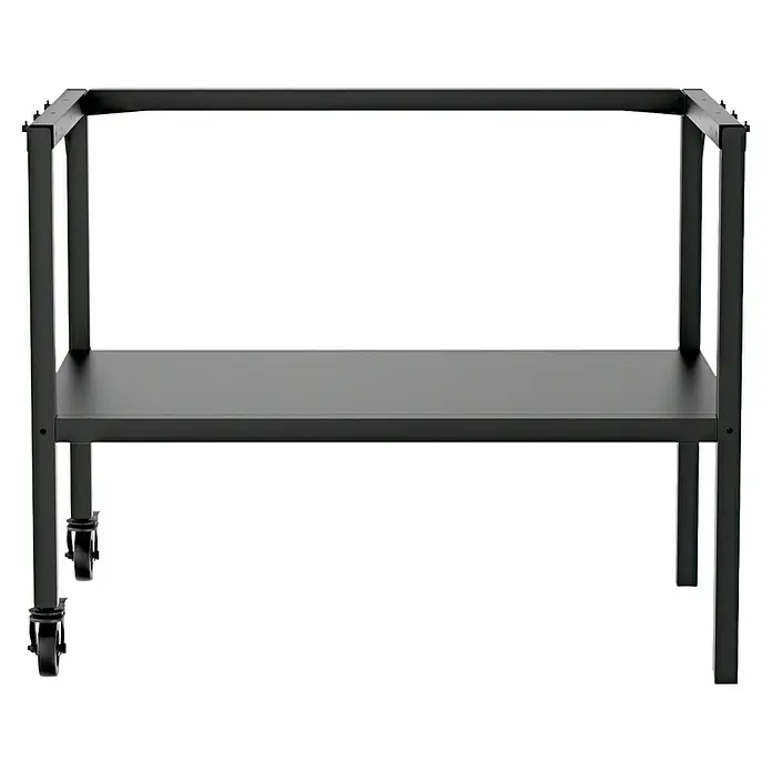 Cozze Grilltisch - B x T x H: 90 x 60 x 71 cm, Stahl, Passend für: Cozze Grills der 900er Serie - Schwarzer Grillwagen mit Ablagen und Rollen, ideal für den flexiblen Einsatz im Garten oder auf der Terrasse. Solide Konstruktion für Grills.