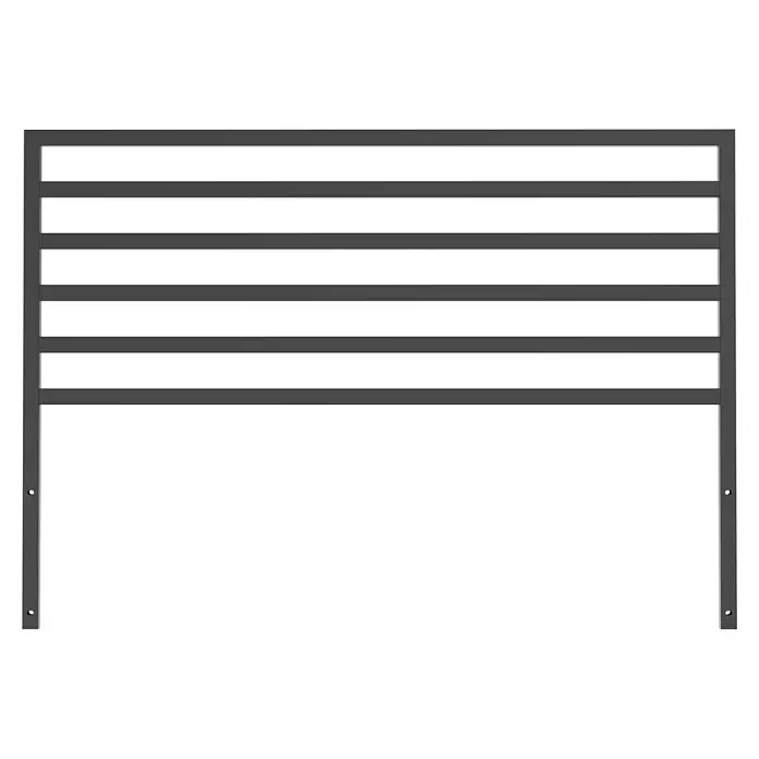 Cozze Elements Rückwand - B x H: 110 x 75 cm, Passend für: Cozze Elements Grillküchenmodul, Schwarz - Bild eines Rollladens mit horizontalen Lamellen. Der Rollladen ist in Grau gehalten und teilweise geschlossen.