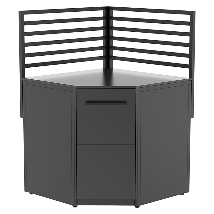 Cozze Elements Stražnja stranica za spremište  (Š x V: 90 x 75 cm, Crna) | BAUHAUS
