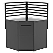 Cozze Elements Stražnja stranica za spremište  (Š x V: 90 x 75 cm, Crna) | BAUHAUS