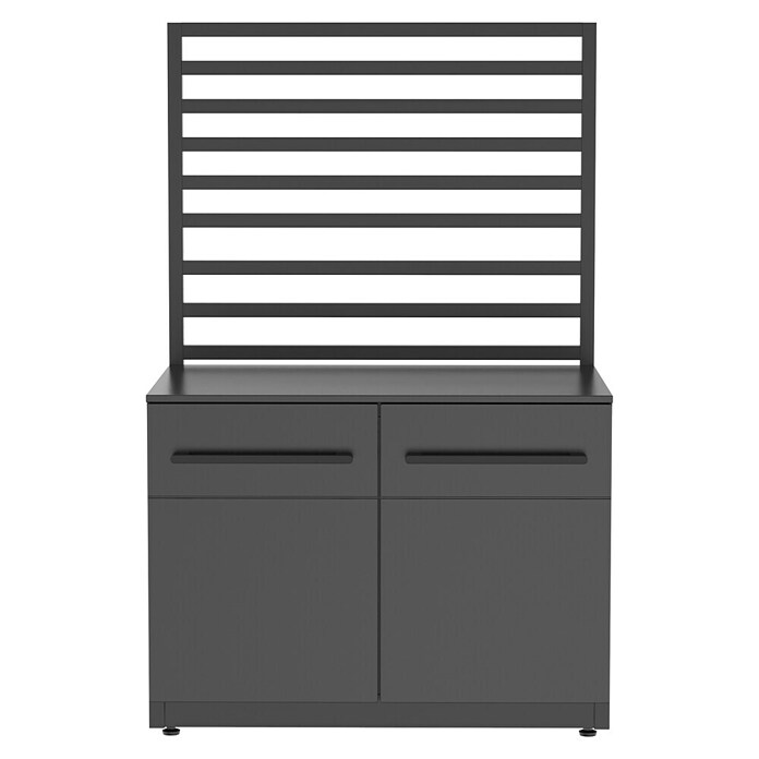 Cozze Elements Stražnja stranica za spremište  (Š x V: 90 x 97 cm, Crna) | BAUHAUS