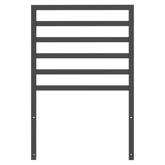 Cozze Elements Rückwand - B x H: 52 x 75 cm, Passend für: Cozze Elements Grillküchenmodul, Schwarz - Grauer Handtuchwärmer mit horizontalen Stäben. Stilvolles Design, ideal zum Trocknen und Wärmen von Handtüchern im Badezimmer.