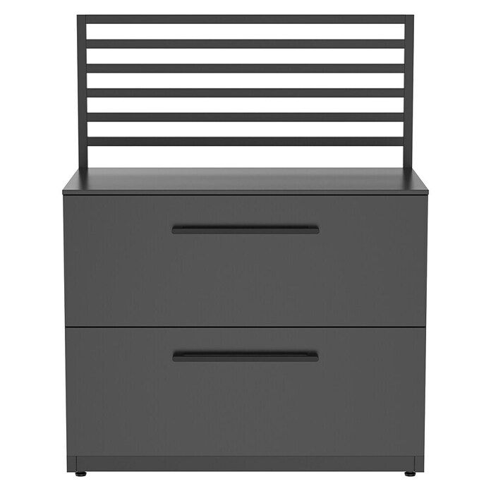 Cozze Elements Stražnja stranica za spremište  (Š x V: 110 x 75 cm, Crna) | BAUHAUS