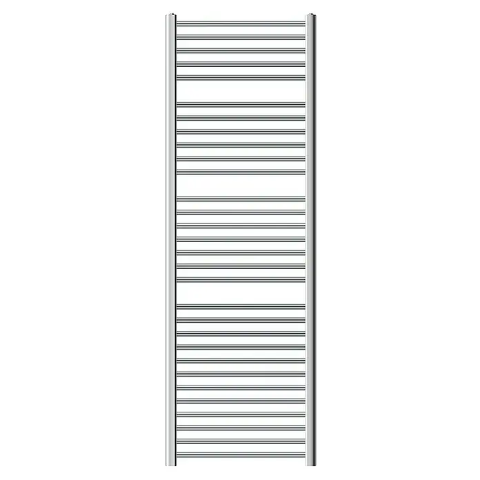 LuxeBath Badheizkörper Design Handtuchheizkörper Handtuchwärmer Seitenanschluss gerade 630 W - B x H: 60 x 180 cm, Chrom - Heizkörper für Handtücher mit geraden Rohren und seitlichen Säulen für ein modernes Badezimmerdesign und angenehm warme Handtücher.