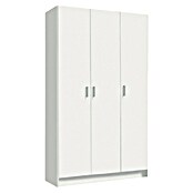Armario auxiliar con 3 puertas (L x An x Al: 37 x 109 x 180 cm, Blanco)