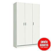 Armario auxiliar con 3 puertas (L x An x Al: 37 x 109 x 180 cm, Blanco)