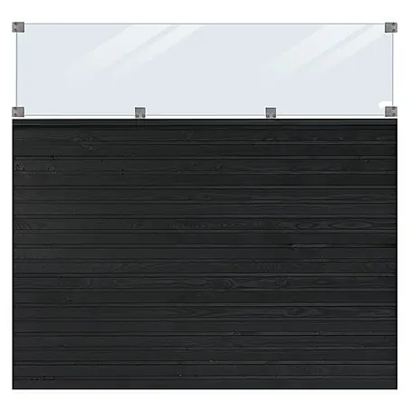 Plus  Sichtschutzelement Plank Inkl. Glas