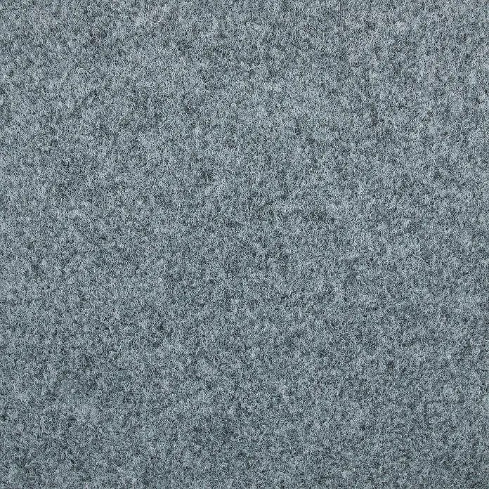 Bricoflor Teppichfliese - Breite: 50 cm, Nadelfilz, Polypropylen, grau - Nahaufnahme einer grauen Filzoberfläche, die eine weiche und strukturierte Textur zeigt. Perfekt für Textilprojekte und Bastelarbeiten.